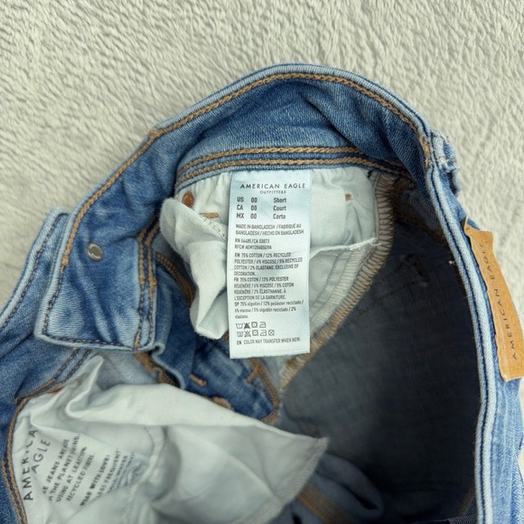 American Eagle Jeans Womens 00 Short Blue Kick Boot Next Level Stretch Flare - Picture 7 of 10